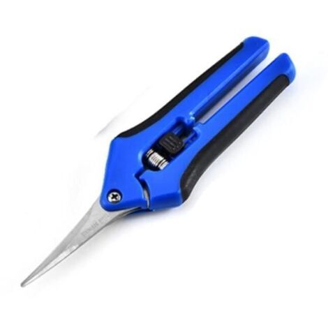 Sécateur à crémaillère multifonction pour jardin, coupe-fruits et cueillette - bleu[F92163]