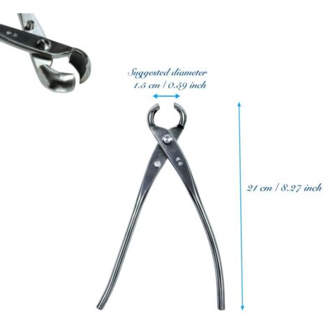 Sécateur Bonsaï Traditionnel – Lame Acier Inoxydable 210 mm, Bord Rond, Coupe Précise pour Droitiers