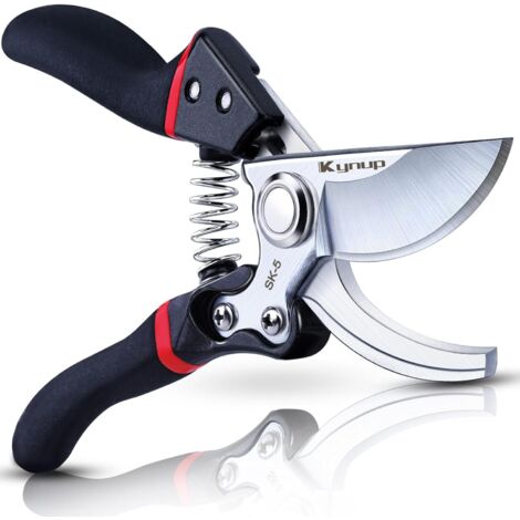 Sécateur, cisaille de jardin, taille-haie, ciseaux pour plantes, jardinage, tonte, outils de jardin (noir)-AquaForge