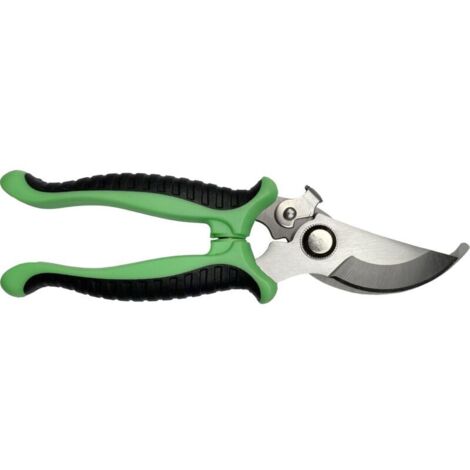 Sécateur, cisailles antidérapantes avec poignée de verrouillage Cisailles à branches de fleurs de jardin de réparation professionnelle, cisailles à branches multifonctionnelles（vert）