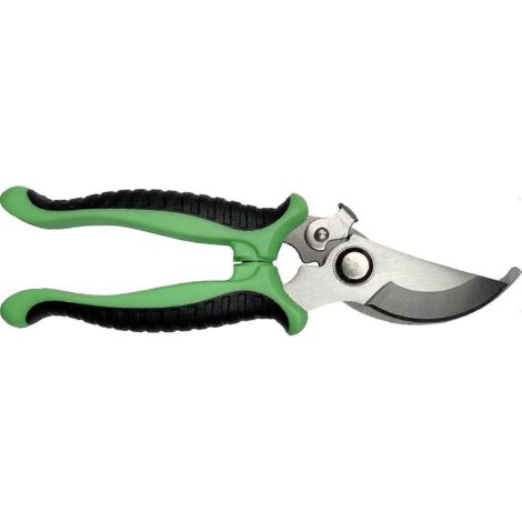 Sécateur, ciseaux antidérapants avec poignée verrouillable, cisaille à fleurs professionnelle pour la réparation des branches de jardin, cisaille à fleurs multifonctionnelle verte-AquaForge