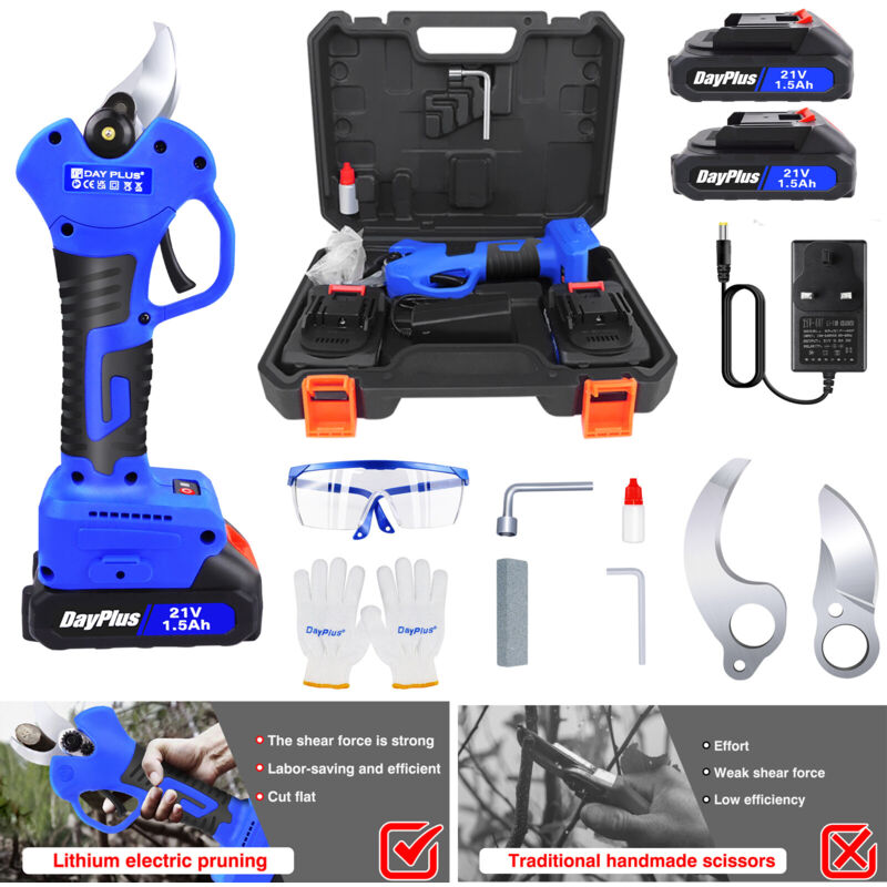 Sécateur de jardin 21V Sécateur de vigne Sécateur de branches