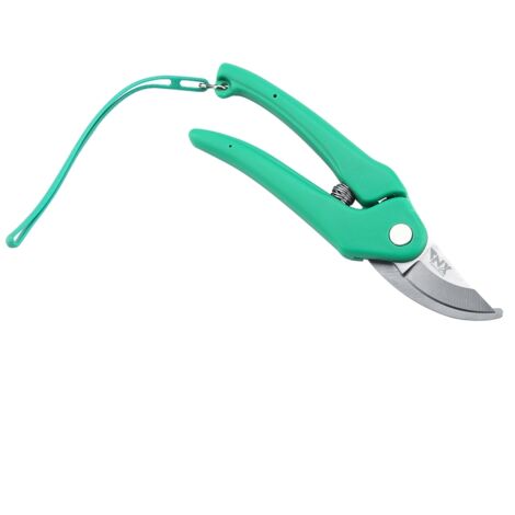 Sécateur de jardin ergonomique en acier inoxydable 6.9in/17.5cm avec corde et sécurité - pour prune, bonsai et plantes vertes