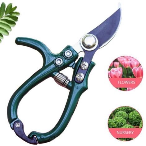 Sécateur de Jardin - Haute Qualité - Ergonomique - Verrouillage de Sécurité - Coupe Précise - 16 x 5,5 cm