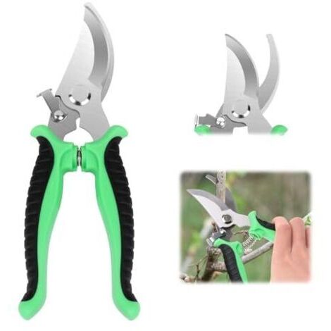 Secateur de Jardin, Multifonctionnelles Poignée de Verrouillage Antidérapante Sécateur Jardin, Sécateur Gardena, Cisaille de Jardin, Sécateur pour Tailler Arbustes, Clôtures