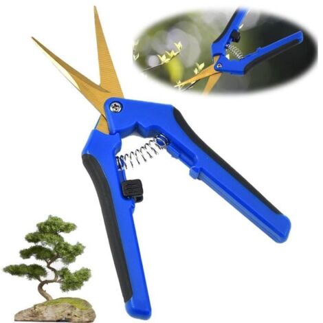 Sécateur de Jardin Professionnel Bypass - Acier Inoxydable, Ergonomique avec Ressort Anti-Choc