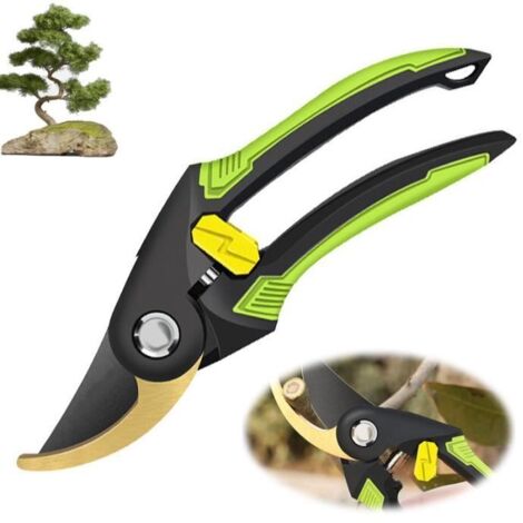 Sécateur de Jardin Professionnel Bypass - Acier SK5 - Ergonomique - 21,5 cm