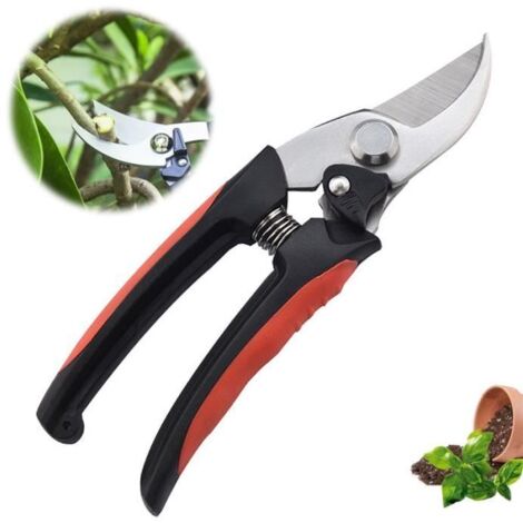 Sécateur de Jardin Professionnel - Lames franches, ergonomique, en acier haute qualité, 110g.