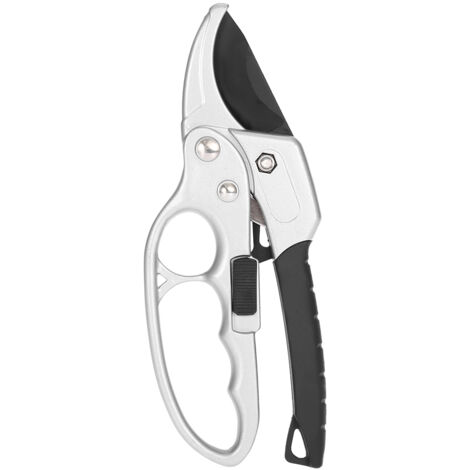 Sécateur de Jardin Professionnel Sécateur Taille-Haies Cisailles Jardin Noir Argent SK5 Steel 200mm - Paquet de 1