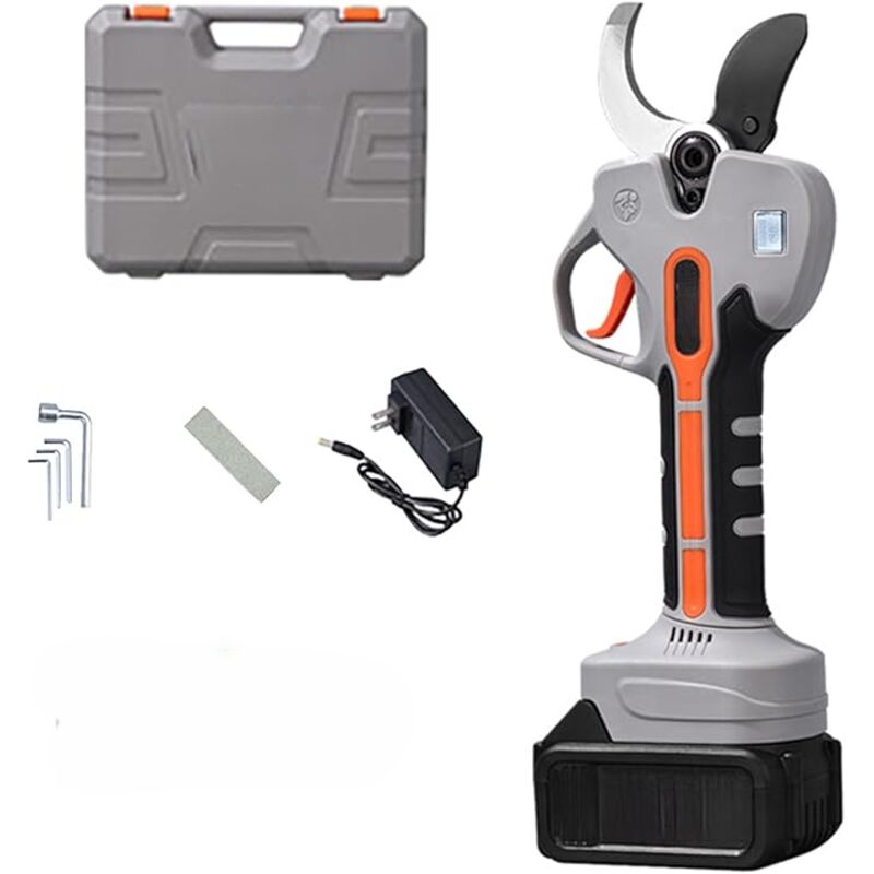 Sécateur électrique, Ciseaux électriques sans Fil 300 W avec 1 Batteries, diamètre de Coupe 30 mm, sécateur portatif sécateur Professionnel pour