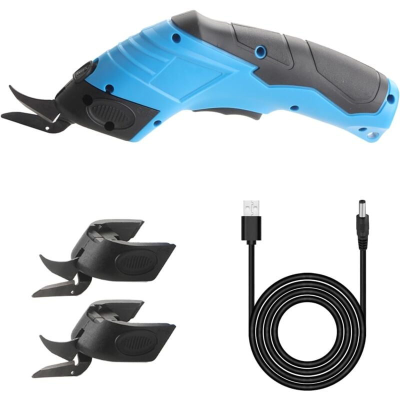 Aimoonsa - Sécateur électrique, Coupe-Tissu Et Carton 3.6 v, Coupe-Tapis Électrique Rechargeable Multi-Cutter Ciseaux Sans Fil Ciseaux