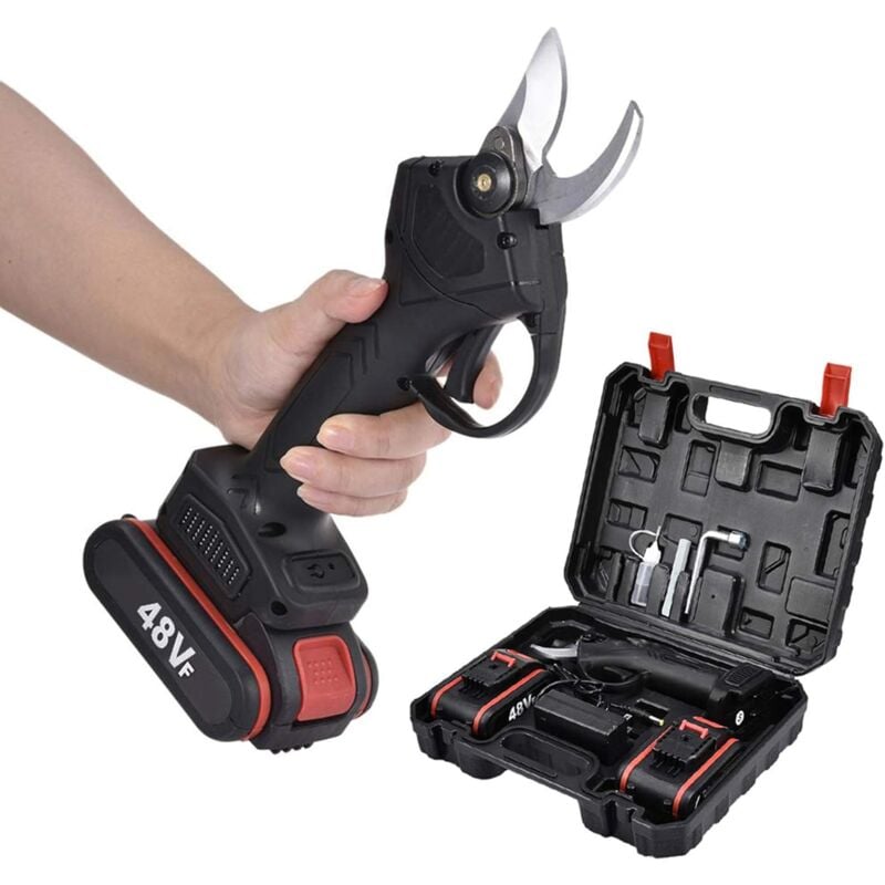 Sécateur électrique Jardin,Portable Élagage Rechargeable Ciseaux Sécateur Branch Cutter