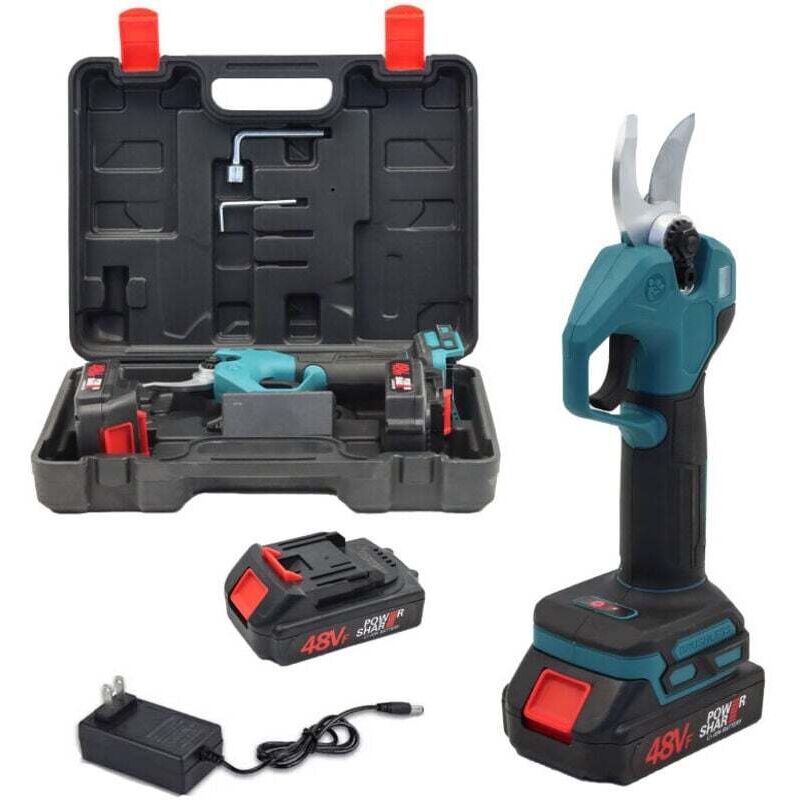 Sécateur Électrique Sans fil, Brushless 21V Secateur Electrique, Sécateur électrique