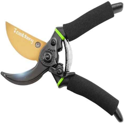 Sécateur en titane haut de gamme, cisaille de jardin ultra-tranchante et robuste, sécateur à main professionnel, ébrancheur, taille-haie, cisaille de jardin-AquaForge