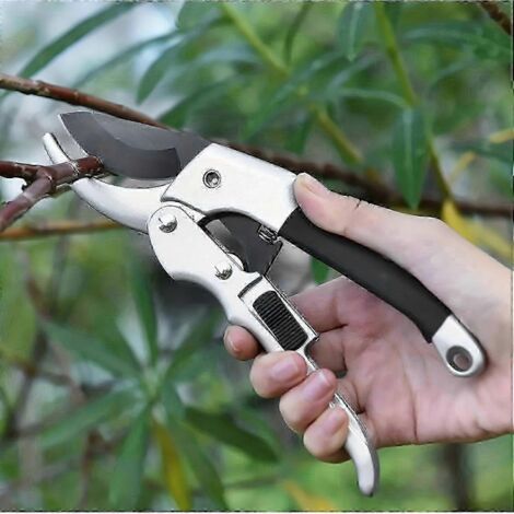 Sécateur ergonomique pour mains arthritiques - Ciseaux de jardin légers pour hommes et femmes, outil de coupe robuste-AquaForge