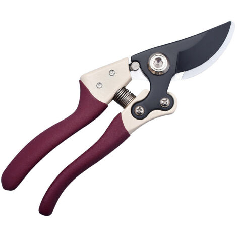 Sécateur, lames en acier inoxydable antirouille pour travaux de jardinage intensifs, meilleur sécateur manuel, outils de jardinage ergonomiques (violet)