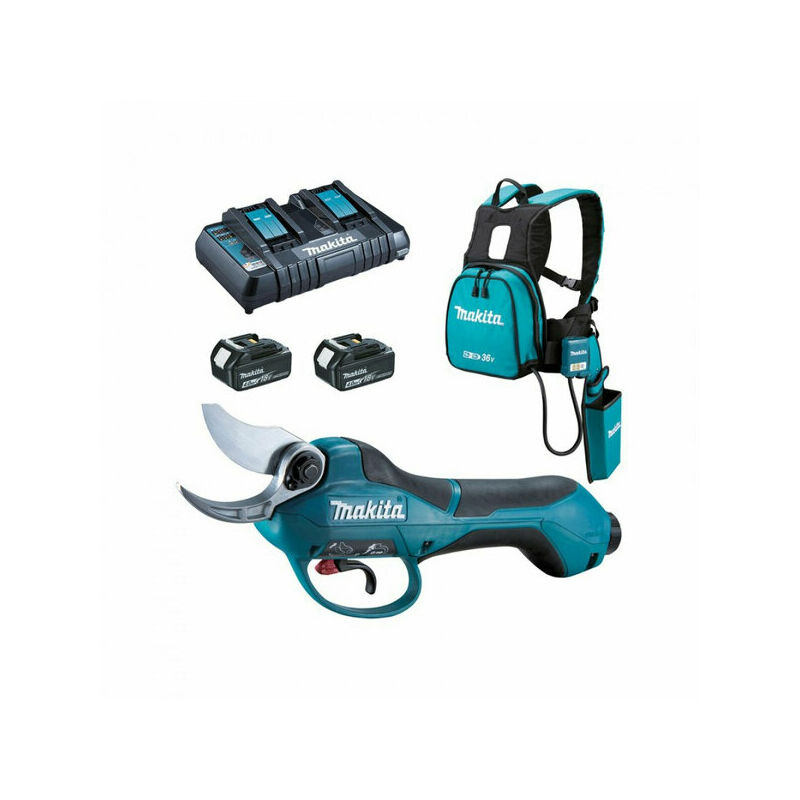 Makita DUP361PM2 Ensemble de cisailles à batterie Li-Ion 36V (2x 18V) (2x batterie 4.0Ah)