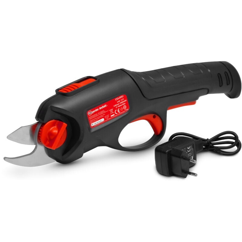 Sécateur rechargeable 3.6V lithium livré avec batterie intégrée et chargeur - Elem Garden
