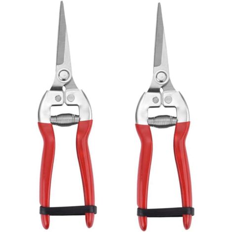 Sécateur robuste (lot de 2) - Outil de jardinage professionnel à micro-pointes pour la taille et l'arrangement de fleurs-AquaForge