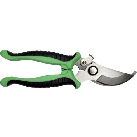 Sécateur, Sécateur antidérapant avec poignées verrouillables, Sécateur professionnel, Sécateur à branches pour fleurs de jardin, Sécateur à branches multi-usages (Vert)