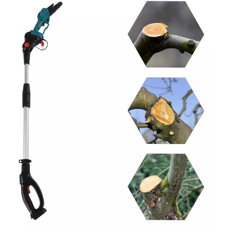 Sécateur télescopique électrique 750W scie à chaîne élagage électrique sécateur scie à arbre