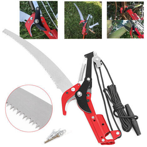Sécateur télescopique pour arbre de jardin - Avec lame extensible - Outil manuel pour élaguer les arbres