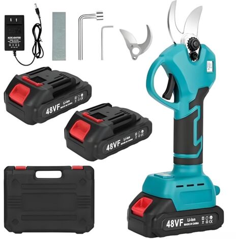 Sécateurs électriques, sécateurs sans fil, sécateurs à lames, outils de jardinage utilisés pour la taille des branches.