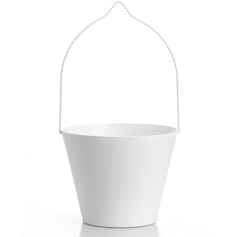 Secchiello per Rubinetti Porta-Secchio 25x23x18 cm in Alluminio Belfer 42/SC Bianco