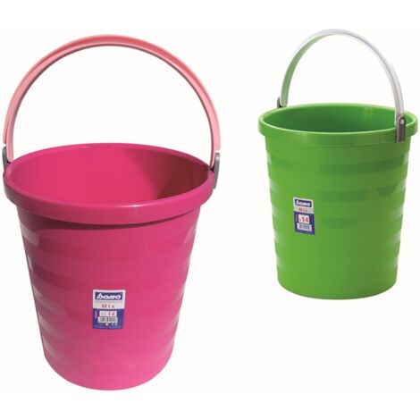 Secchio acqua casa pulizia 14 litri 30x33 cm colori assortiti bama - bama spa