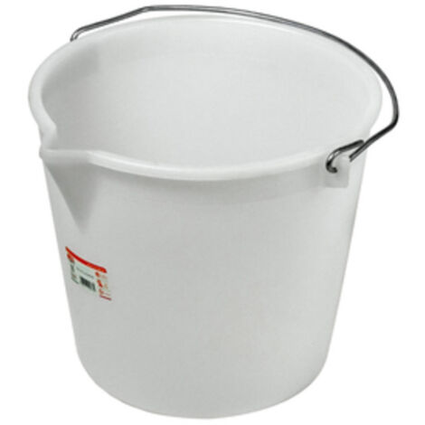 SECCHIO ALIMENTARE CON BECCO LT.17 BIANCO I.C.S. PZ 10