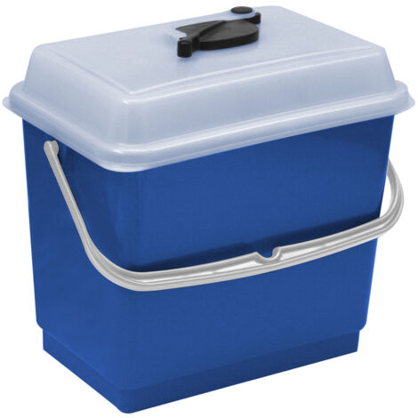 Secchio con coperchio 4 litri blu