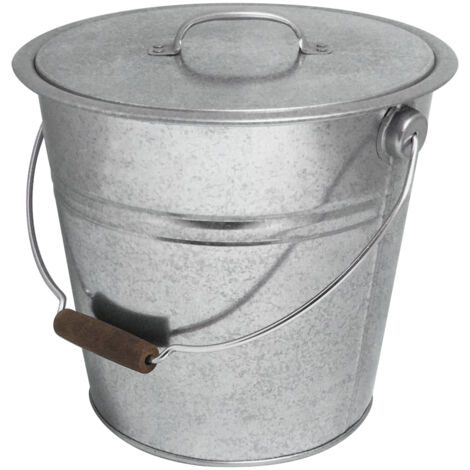 secchio con coperchio in acciaio zincato da 10 l - 040125 - Guillouard