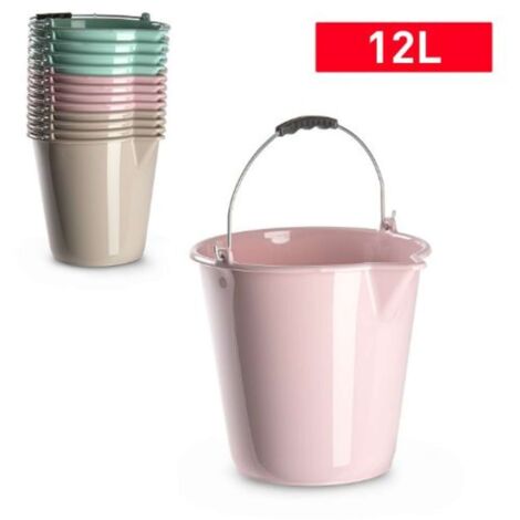 Secchio Con Manico 12Lt - Colori Assortiti - 140811A Pf