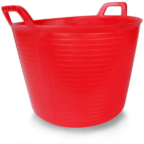 Secchio da 35 litri in plastica flessibile con manici - Verde