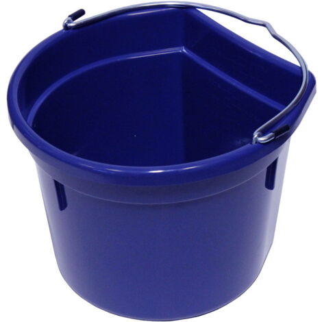 Secchio da parete con manico in metallo robusta anti urto - Blu