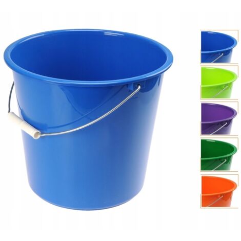 Secchio di plastica per uso domestico 10l multicolore