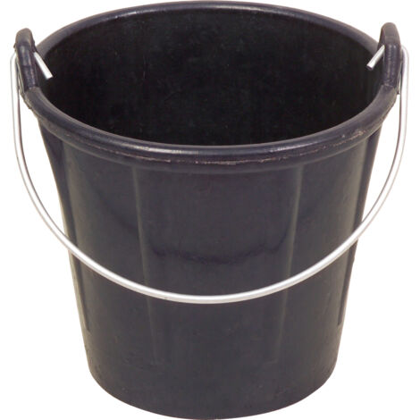 Secchio in gomma sintetica nera - 11L