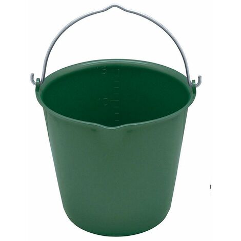 Secchio in plastica ultra resistente capacità 15 litri - Verde