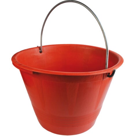 SECCHIO MURATORE ANTINFORTUNISTICO PE BLU D.CM 36 LITRI 12 M.SAGOMATO ZINCATO