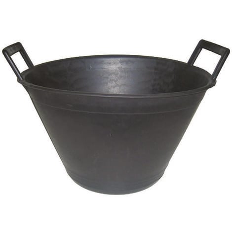 Secchio muratore con due manici nero - ø cm.36 - lt.10