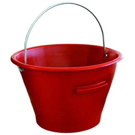 Secchio muratore tipo mek-edil - Ø mm.360 - lt.14 - rosso - 10 pz