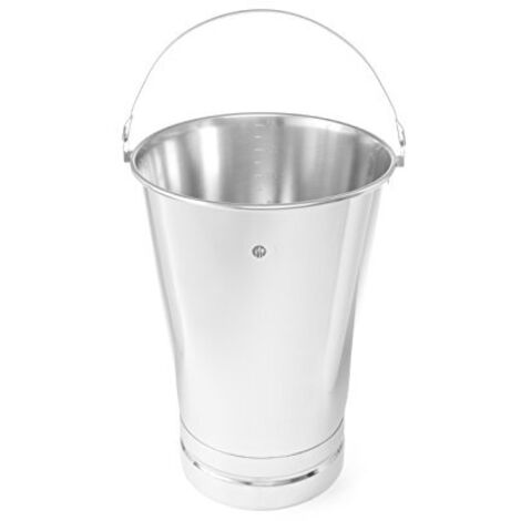 Secchio per catering per la cucina in acciaio inossidabile con anello e scala 15 L - Hendi 516720