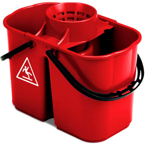 Secchio per mocio industriale Fox doppio da 8+6 Lt.