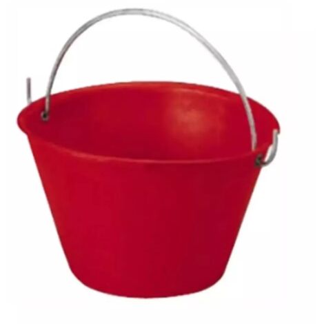 SECCHIO PER MURATORE IN POLIETILENE ROSSO 14 LITRI