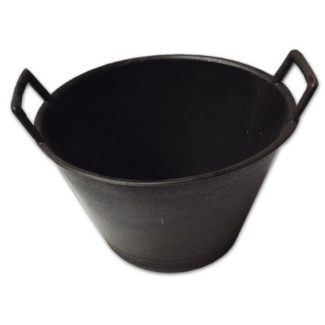 Secchio per Muratore in Pvc Maurer misura 34 cm 2 Manici colore Nero