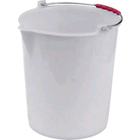 Secchio Pesante + Becco Bianco Ics Pe Lt 25 Cm 37 H.Cm 34 - 2 Pz