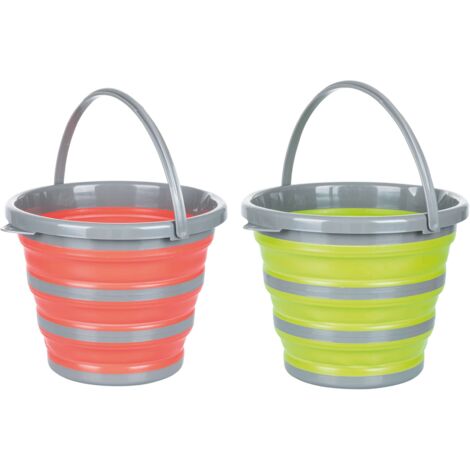 SECCHIO PIEGHEVOLE 10LT 32X24.5CM, 2 COLORI ASSORTITI