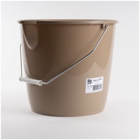 Secchio Cantiere 20 Litri Secchio Da Cantiere Toolland 20 Litri - Rotondo, Plastica Nera, Resistente E Versatile Secchio Nero - 4