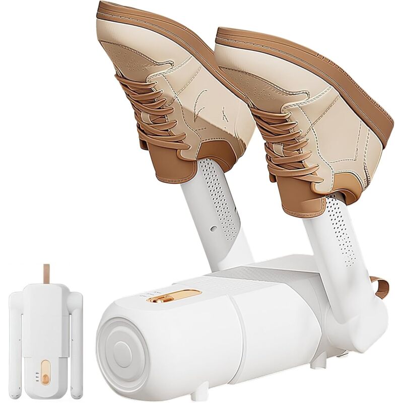 Seche Chaussure, Rafraîchisseur de Chaussures, Sèche Gants Avec Minuterie Intelligente,Conception Pliable,Chaussures fraîches et Propres, Élimine