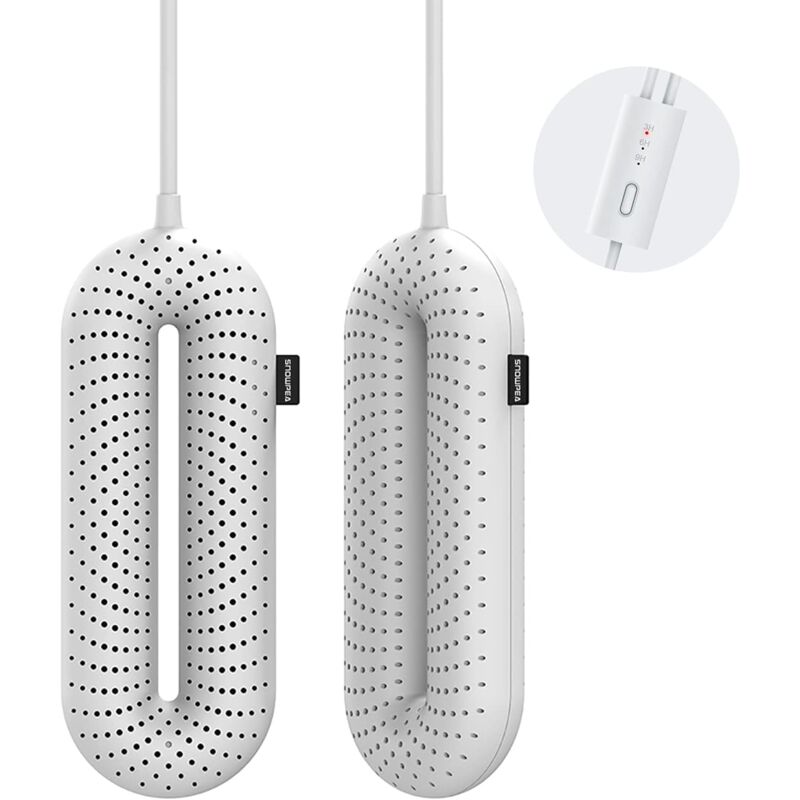 Séche-Chaussures De Ski, Sèche-Bottes, Chauffe-Bottes, Séchez Les Chaussures en Sueur et éliminez Les Mauvaises Odeurs, Arrêt Auto Minuté (Blanc,